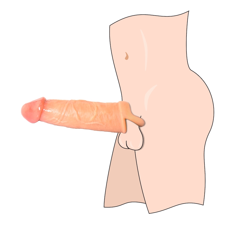 Nr.12 800 Anwendung Toylie Realistische Penishülle 13,5 cm - Penisverlängerung